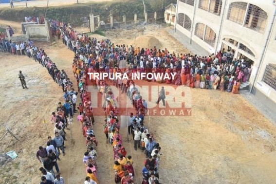 Over 75 pc turnout in peaceful Tripura Assembly polls